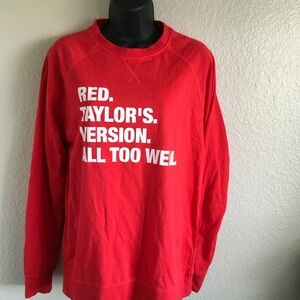 Red Long Sleeve Women's Top